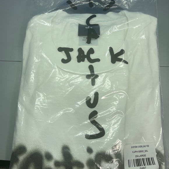 New Travis Scott Cactus Jack Phantom Whiteout System Overload size 2XL - Picture 3 of 5